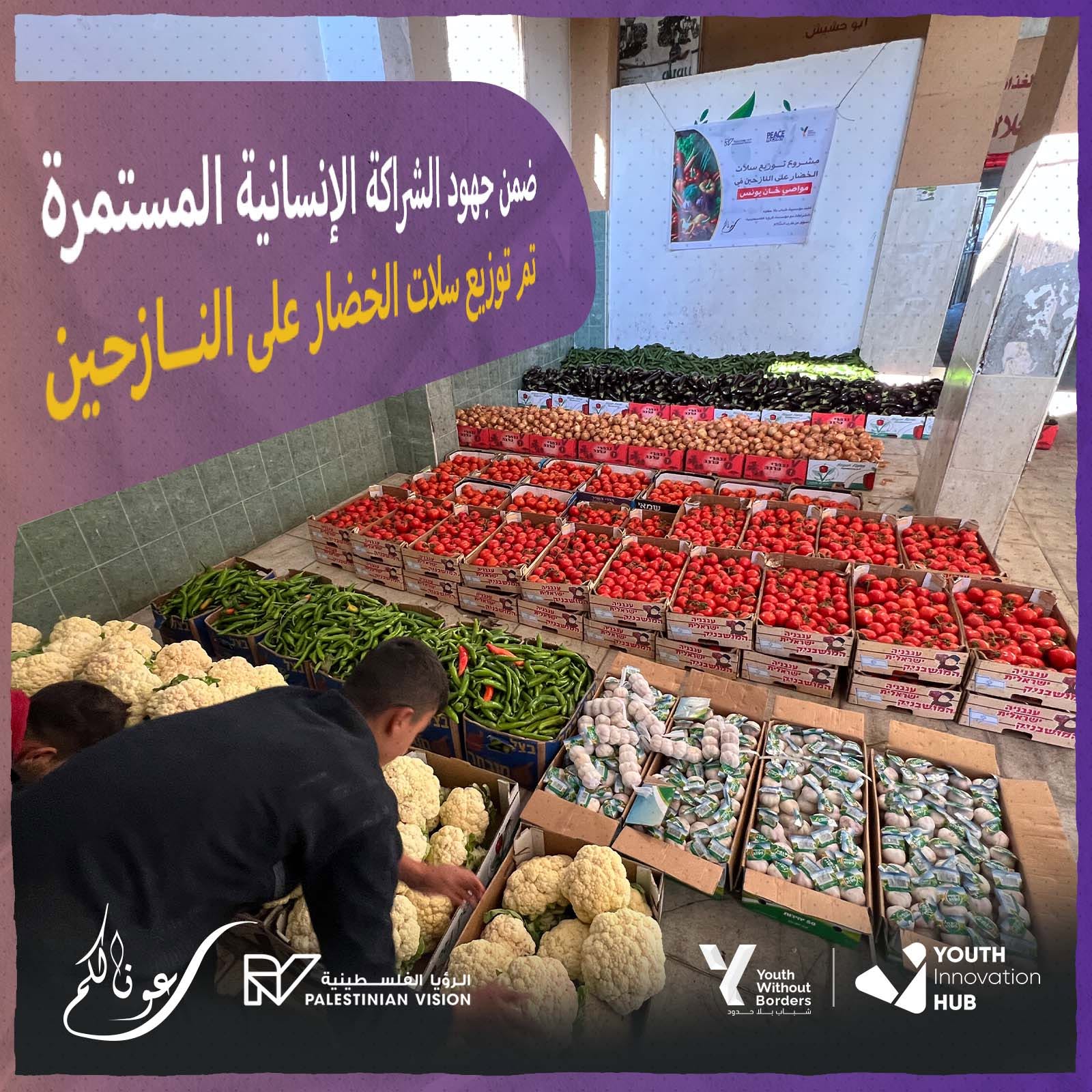 Distribution of Vegetable Baskets to Displaced Families