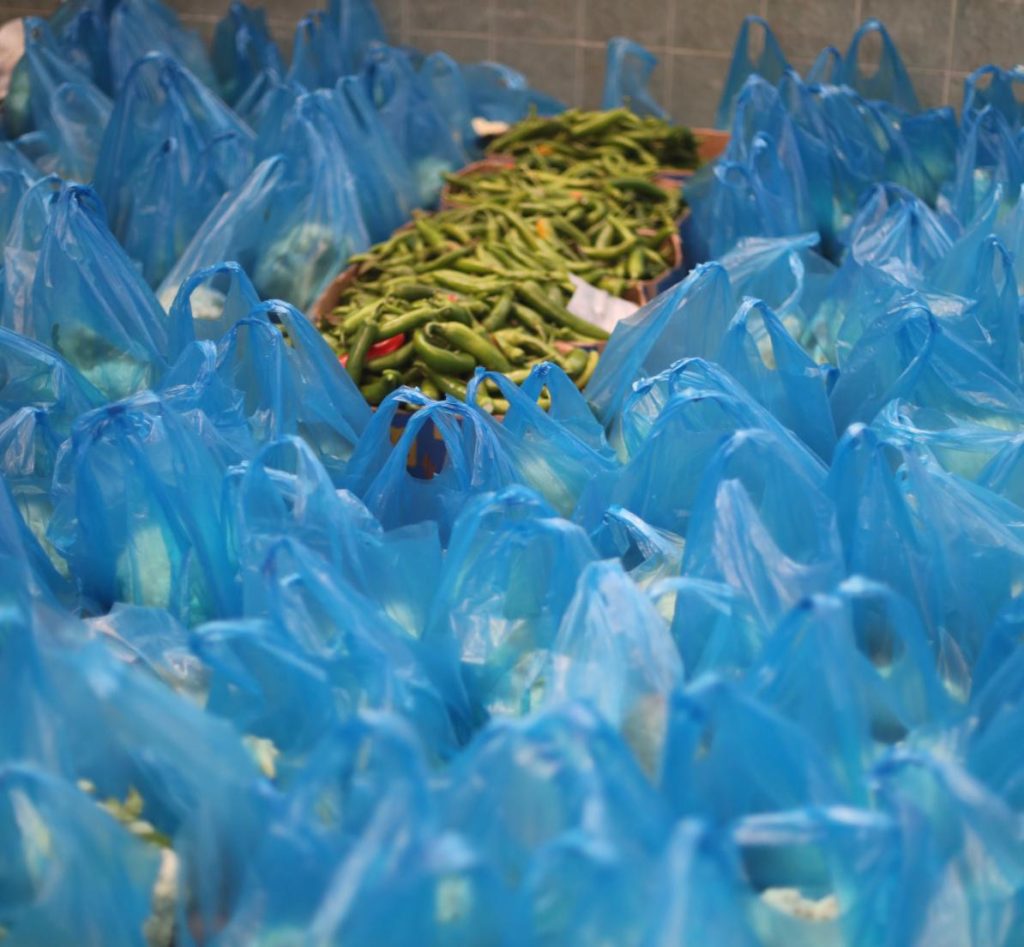 Distribution of fresh vegetable parcels