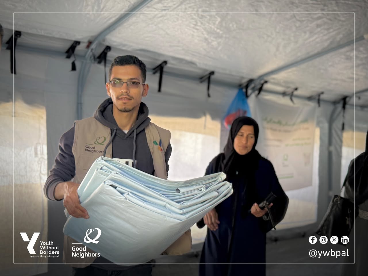 A campaign to distribute plastic tarpaulin sheets - gallery image 2