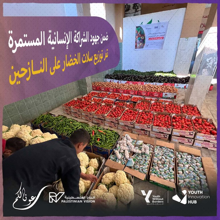 Distribution of Vegetable Baskets to Displaced Families